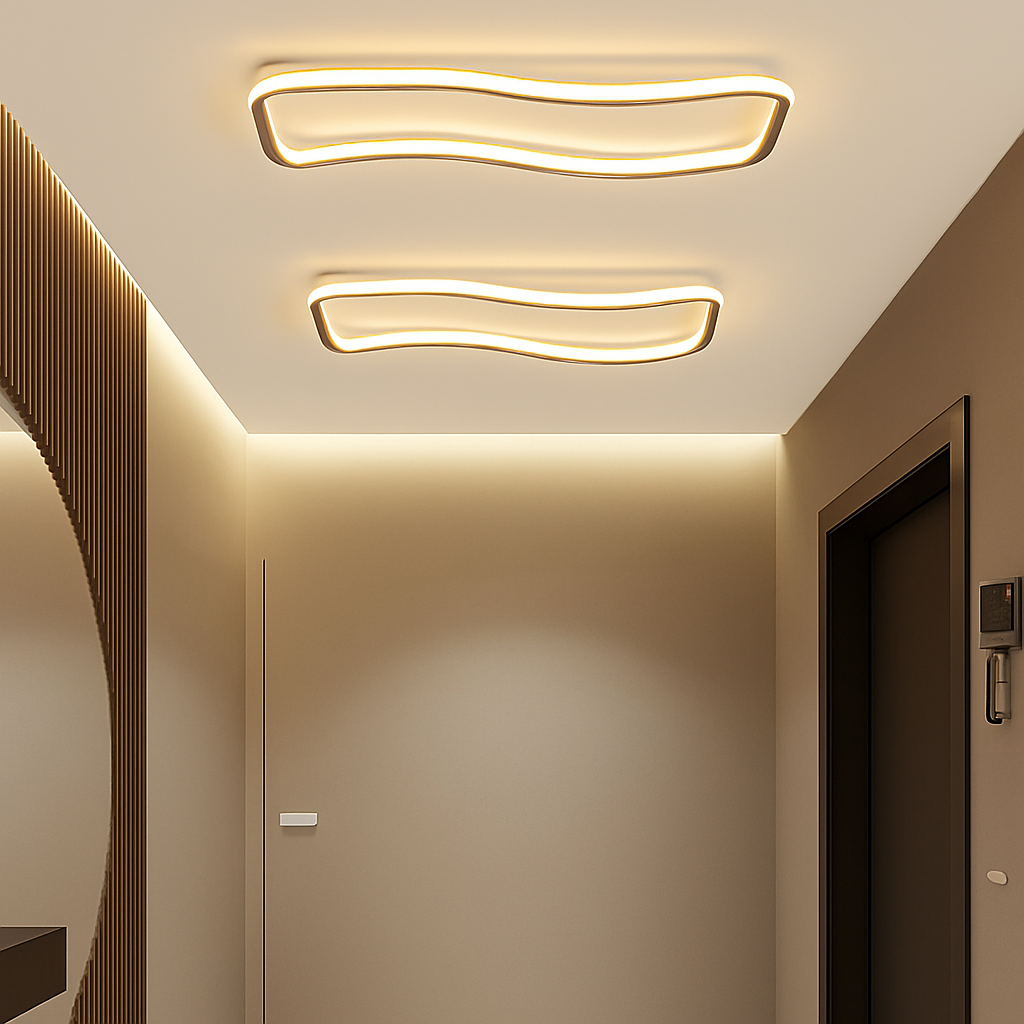 plafonnier moderne à leds pour intérieur décoratif lumineux - vue 4 sur 12