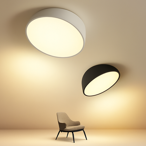 plafonnier nordique moderne pour escalier entrée loft avec télécommande led