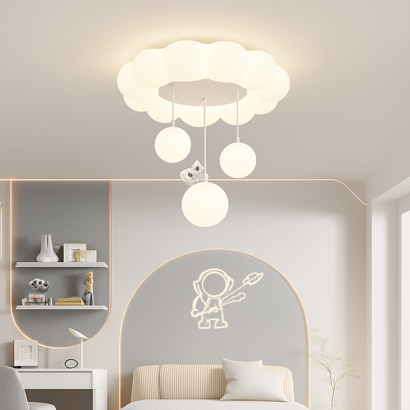 plafonnier nuage lapin ours pour chambre enfant