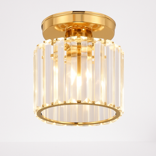 Plafonnier rond ou carré en cristal de verre Luxury