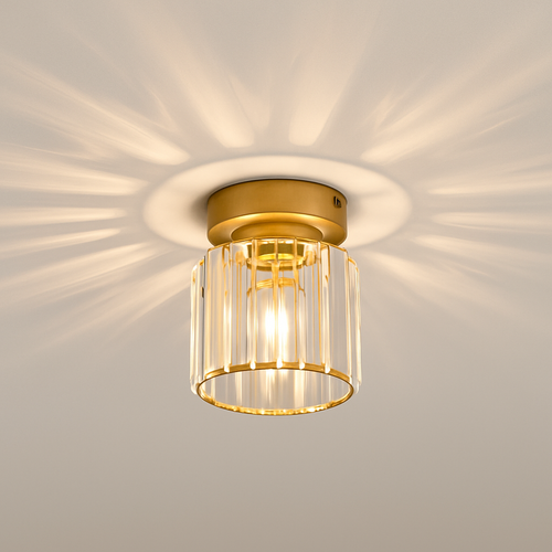 Plafonnier rond ou carré en cristal de verre Luxury