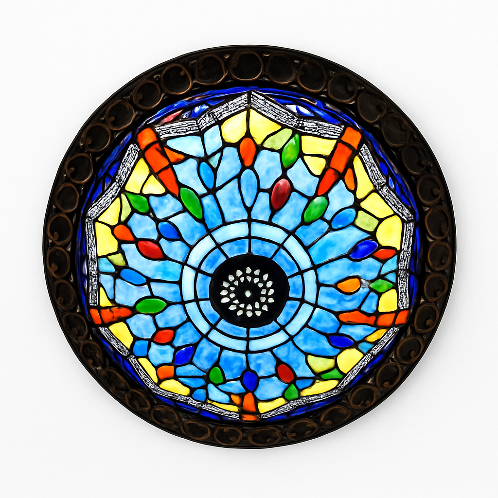 plafonnier vintage style art déco pour éclairage intérieur - vue 5 sur 14