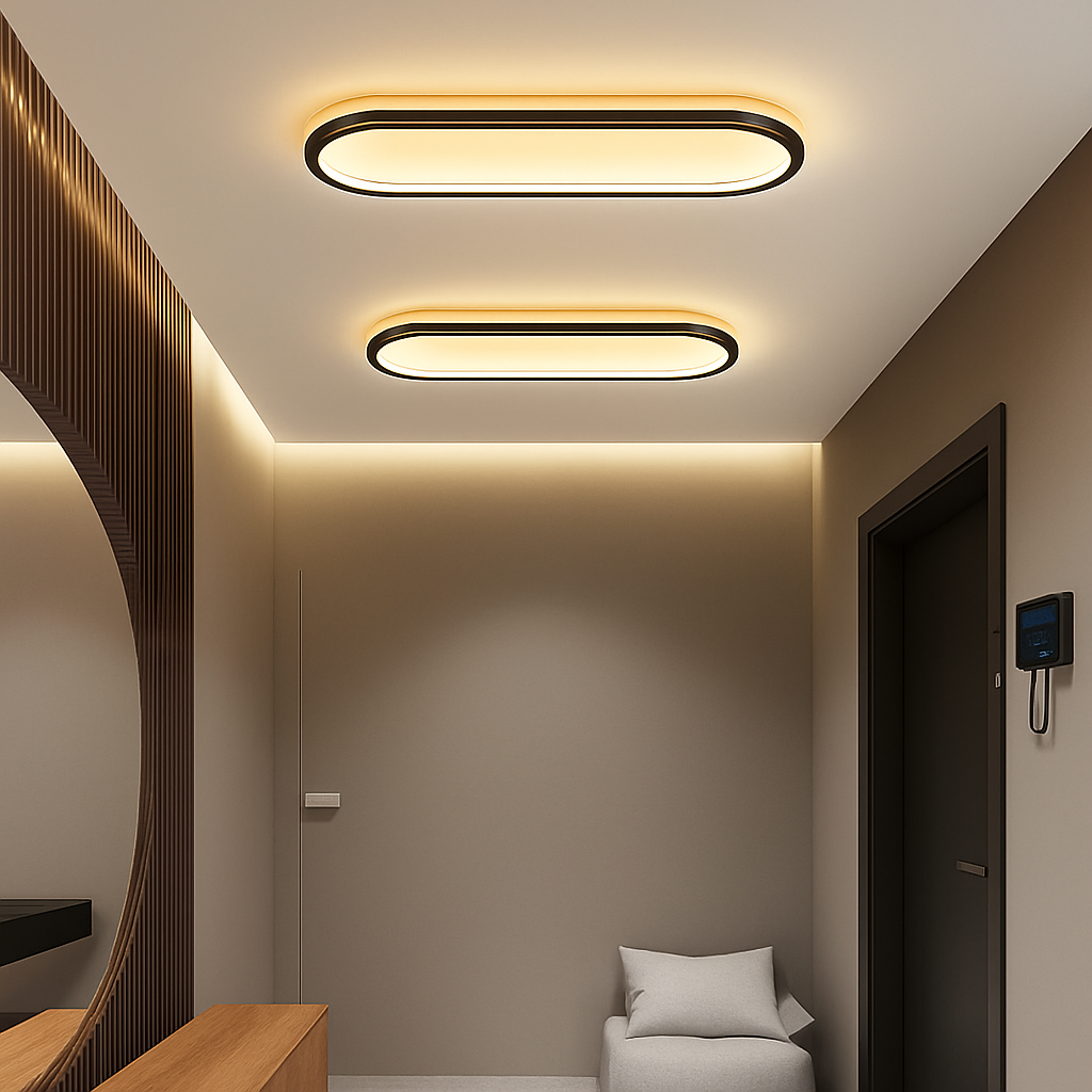 plafonniers annulaires nordiques leds modernes pour restaurant de cuisine - vue 5 sur 18