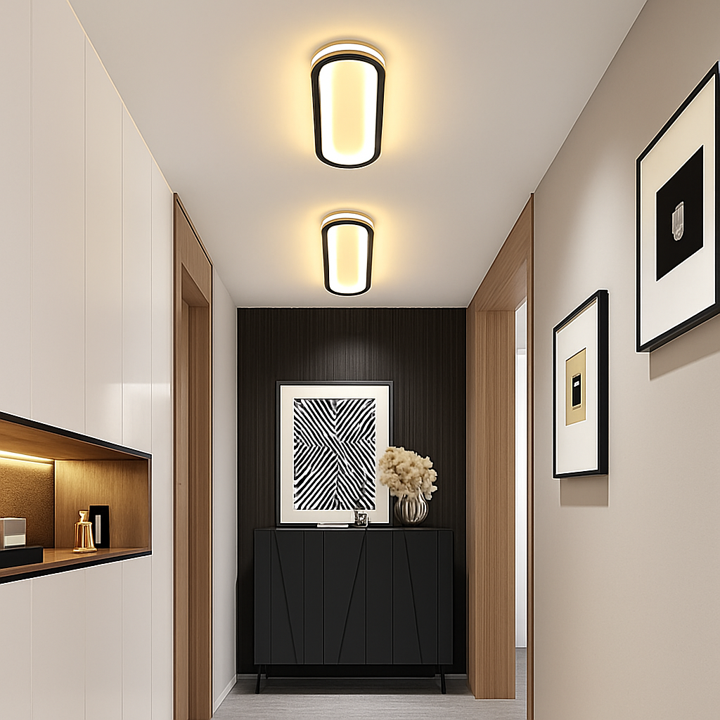 plafonniers annulaires nordiques leds modernes pour restaurant de cuisine - vue 7 sur 18