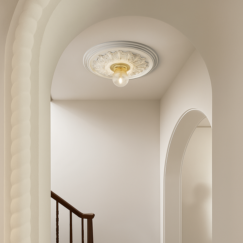 plafonniers led modernes style nordique rétro français sculptés - vue 7 sur 10