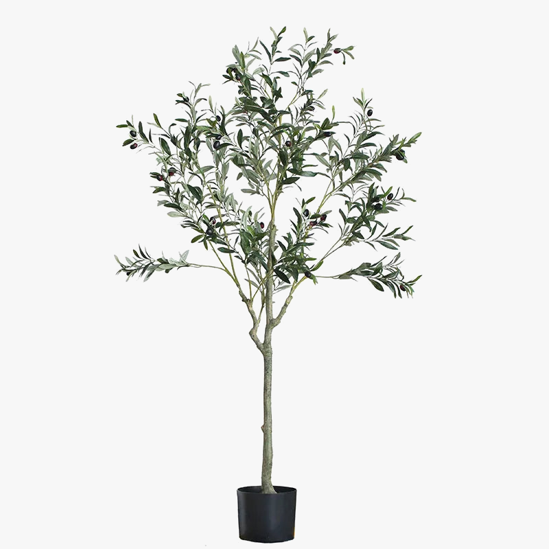 plante artificielle olivier en pot pour décoration intérieure