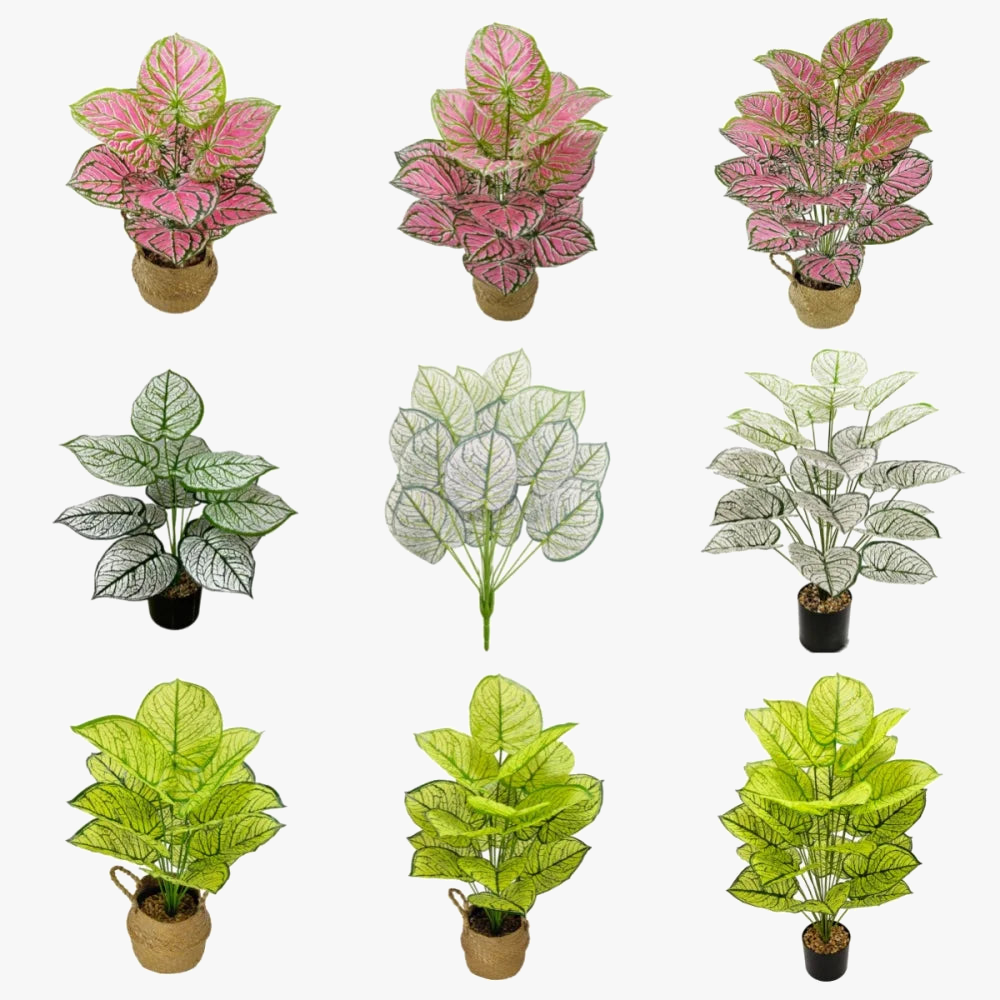 plantes artificielles décoratives pour bonsaï en pot