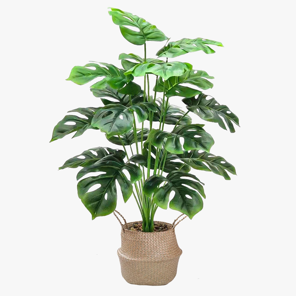 plantes artificielles monstera palmier feuilles de tortue pour décoration
