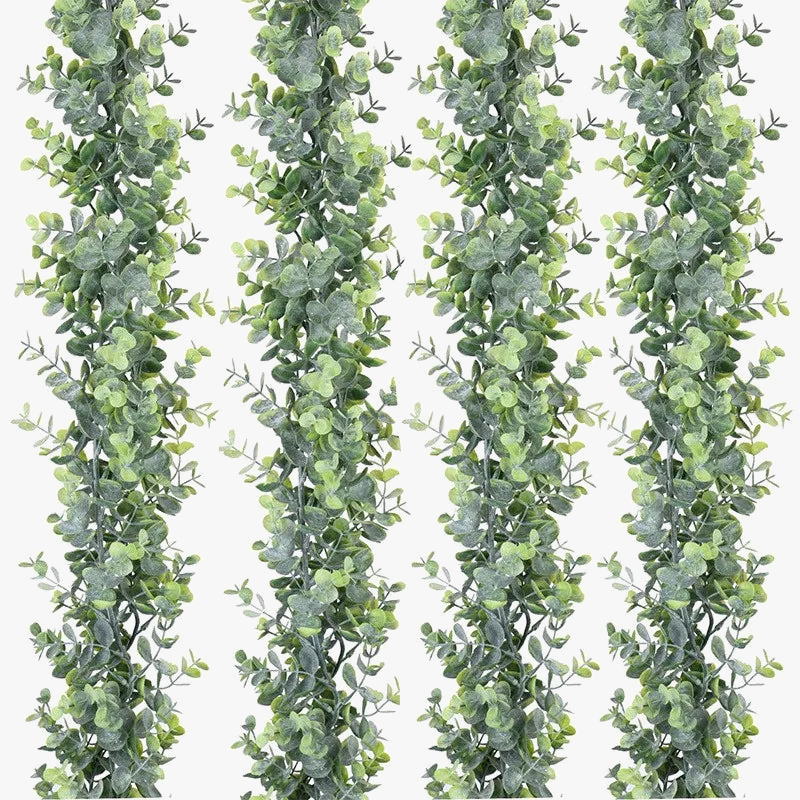 plantes suspendues en eucalyptus artificiel pour décoration intérieure et extérieure