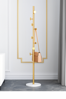 porte-manteau sur pied avec base en marbre pour vêtements