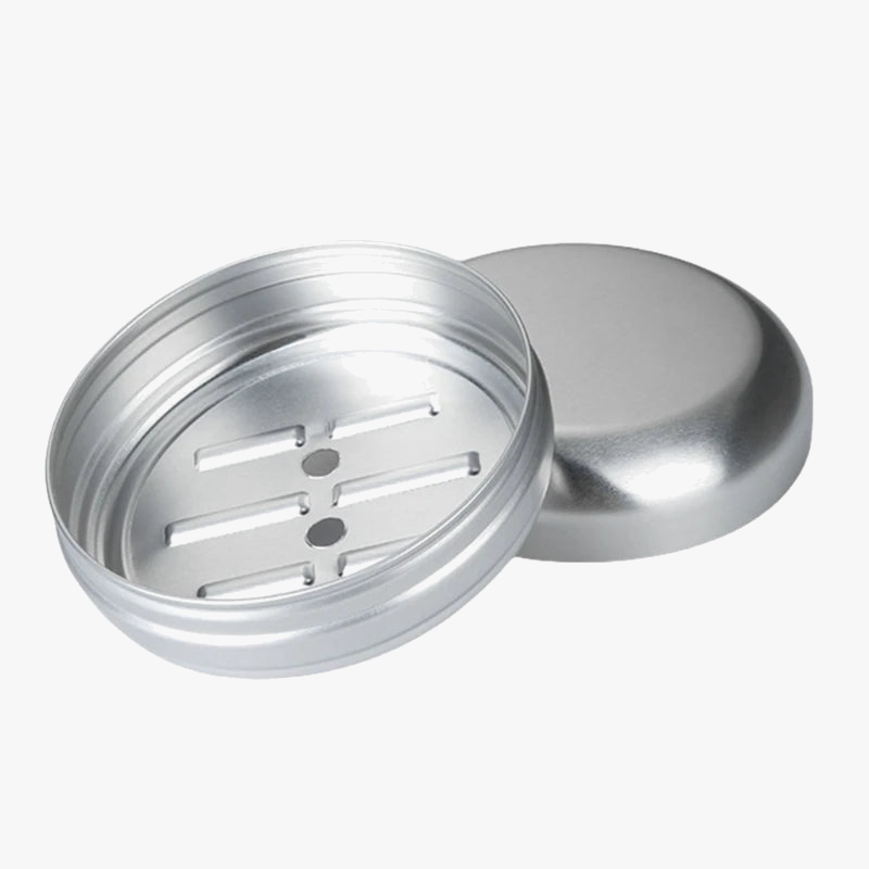porte-savon en aluminium avec joint anti-fuite pratique pour voyageurs