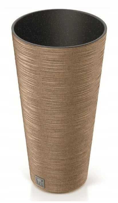 pot de fleurs en plastique rond design élégant 25cm