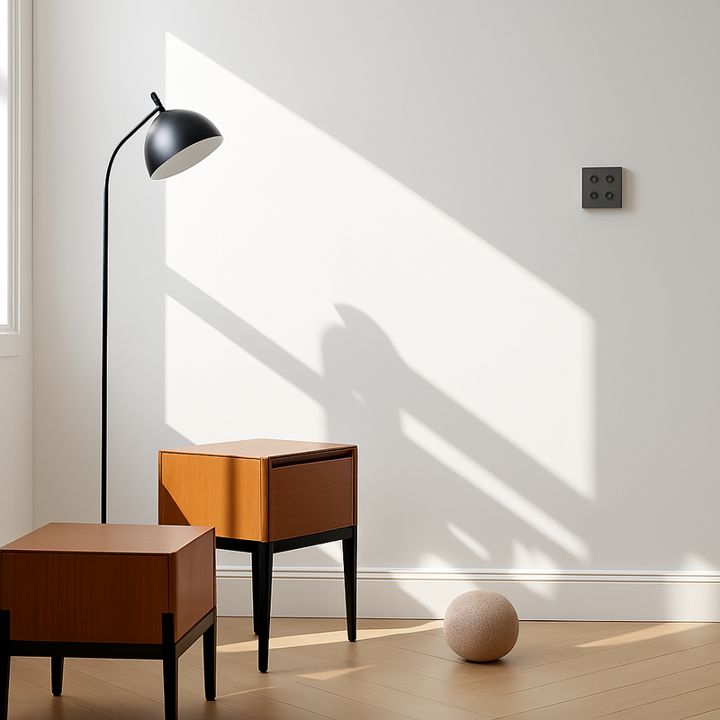 Prise électrique double (Europe) en acier gris foncé brossé