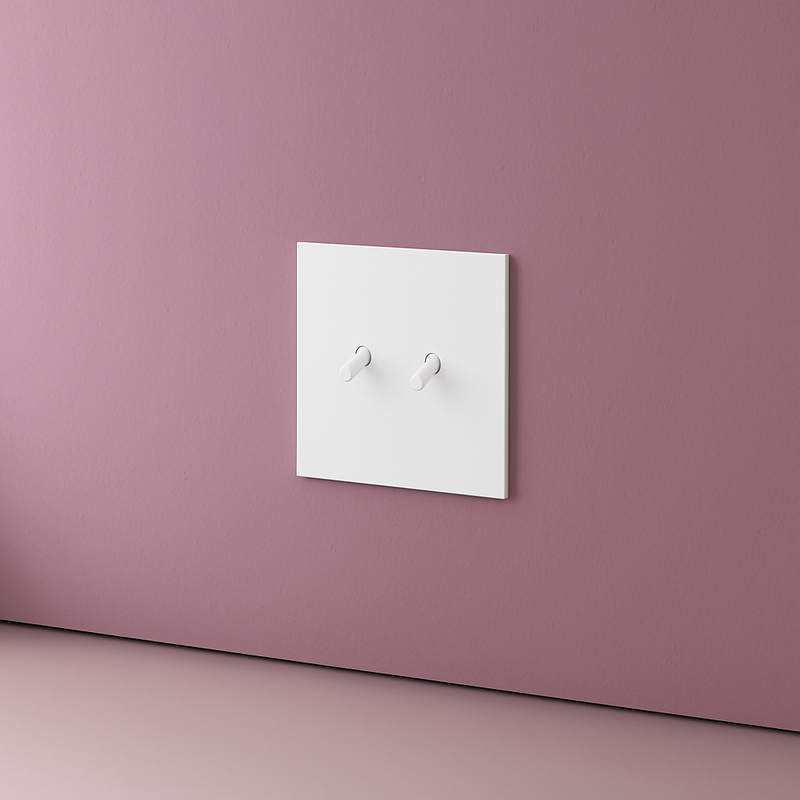 Prise RJ45 en acier blanc mat