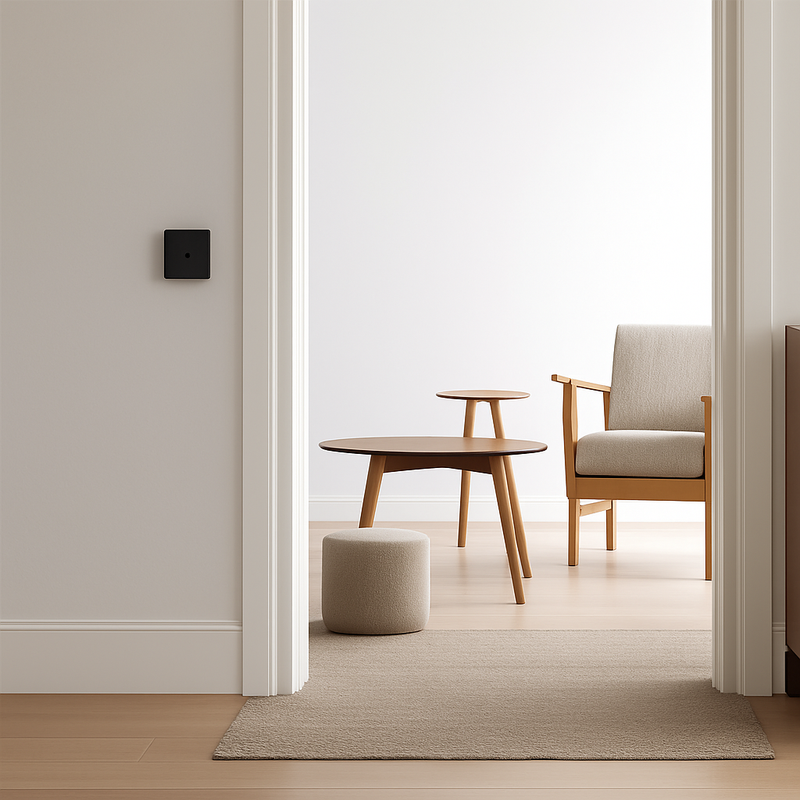 Prise RJ45 en acier noir mat