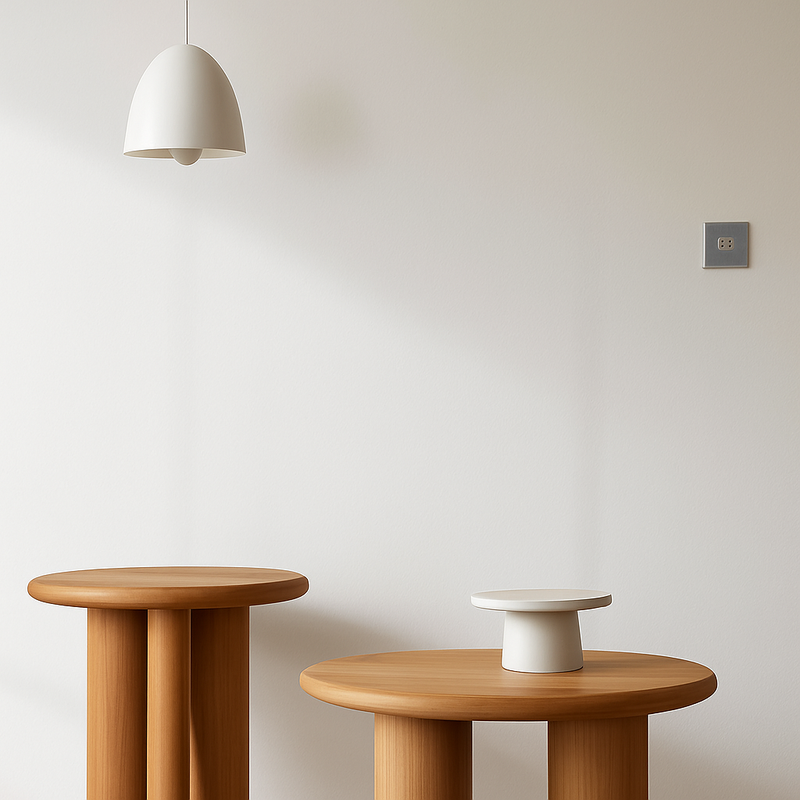 Prise TV et RJ45 en acier gris brossé