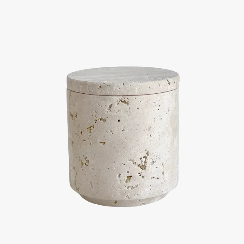 réservoir de stockage en marbre naturel pour bougies accessoires décoratifs