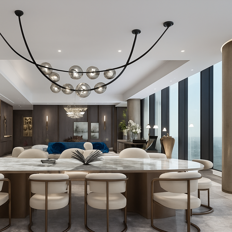 sandyha lustre led en cuir design suspension éclairage décoration