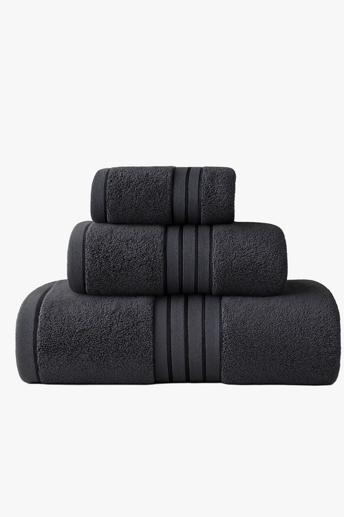 Serviette de bain coton egyptien epaisse douce ensemble