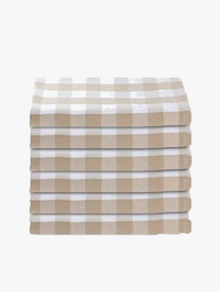 Serviette de table à carreaux style moderne polyester
