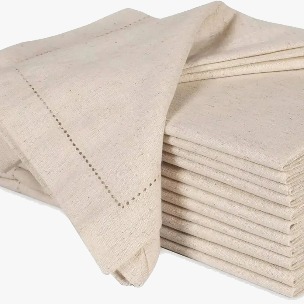 Serviette de table en lin style classique lot
