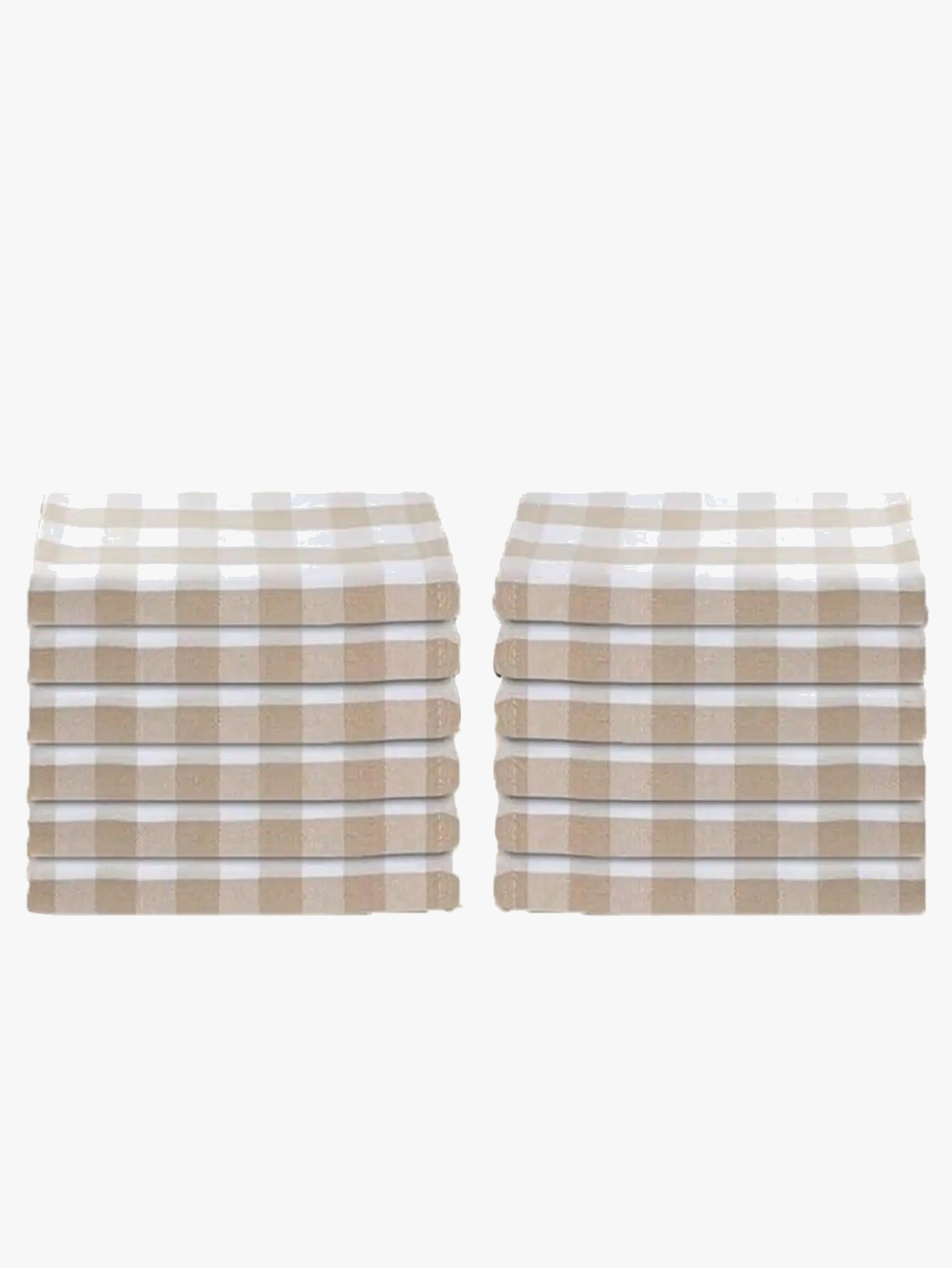Serviette de table polyester motif carreaux style moderne