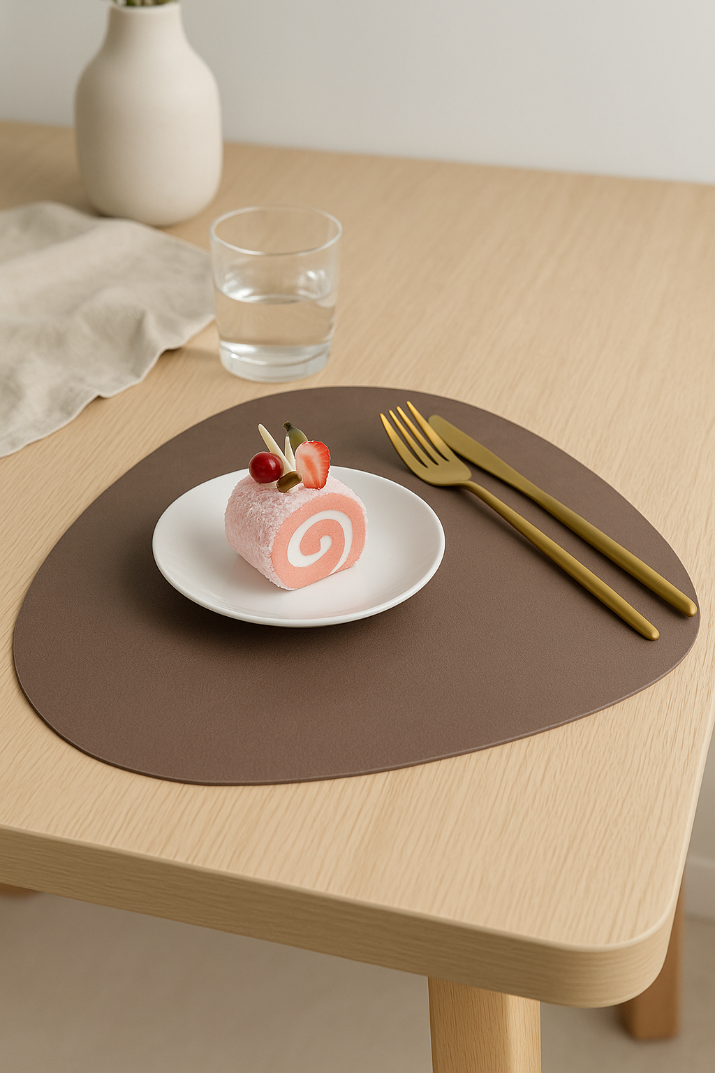 Set de table cuir pu imperméable facile entretien - vue 3 sur 2