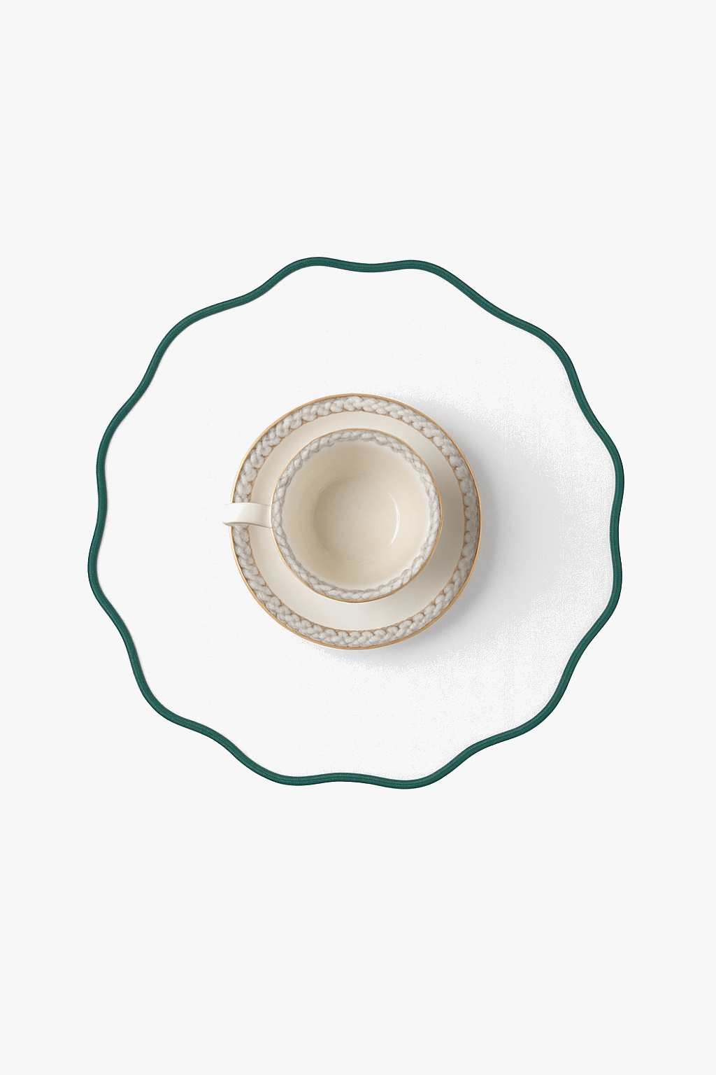 Set de table lin brodé style classique lot