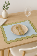 Set de table motif coquillage saint jacques coton