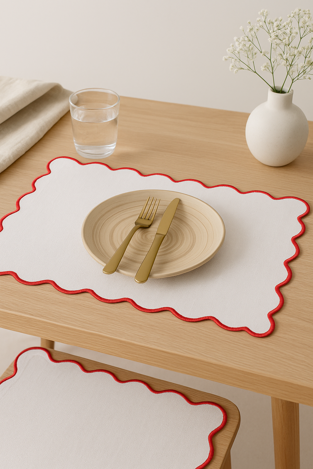 Set de table motif saint jacques coton lin - vue 3 sur 2