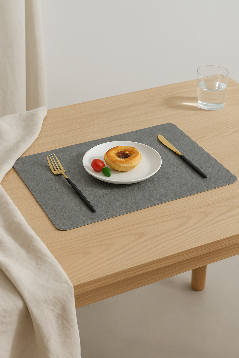 Set de table pu double face imperméable antidérapant