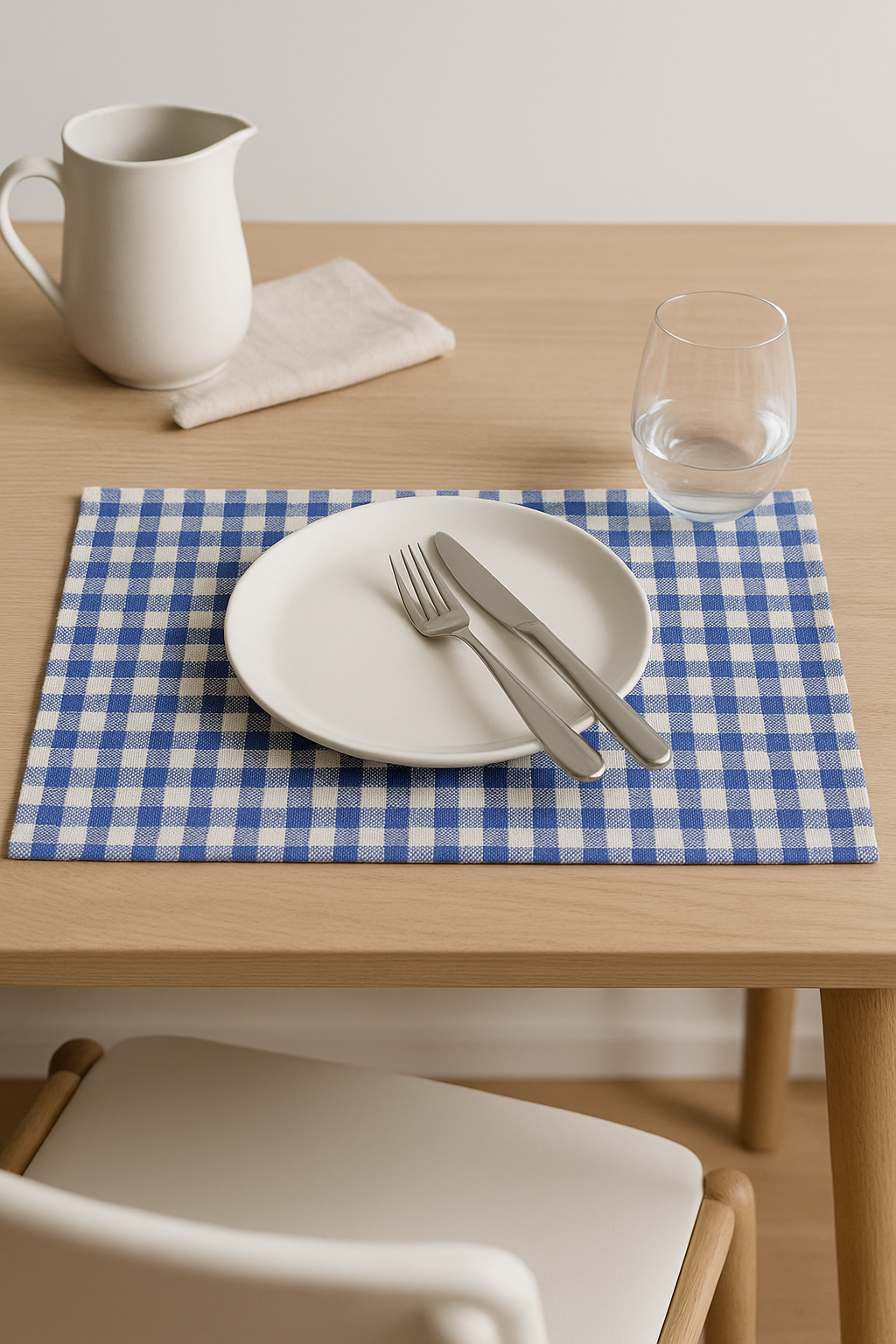 Set de table rayures carreaux style campagne chic - vue 3 sur 2