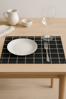 Set de table tissu rayures carreaux style campagne