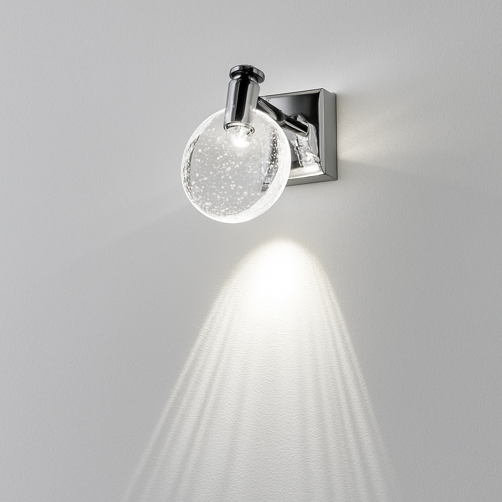 Simple chambre salon cristal applique murale LED lampe miroir avant lampe salle de bain maquillage lampe applique murale décor à la maison lumières miroir lampe - vue 4 sur 8