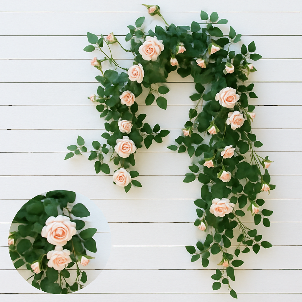 soie artificielle fleurs faux roses décoration élégante pour intérieur - vue 10 sur 11