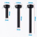 Spot de Plafond Tube Long noir/blanc encastré Led point lampe Angle rotatif 12w