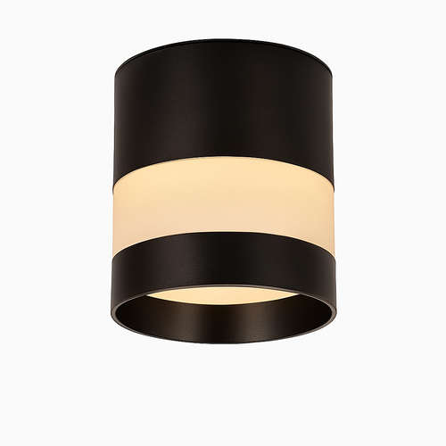 Spot design LED rond avec bande lumineuse Loft