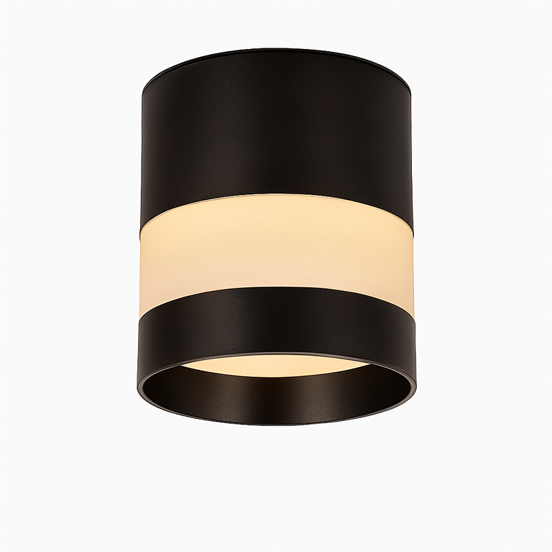 Spot design LED rond avec bande lumineuse Loft