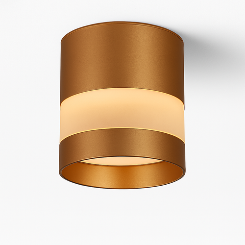 Spot design LED rond avec bande lumineuse Loft