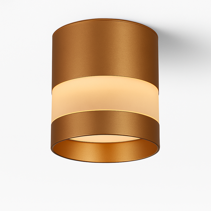 Spot design LED rond avec bande lumineuse Loft