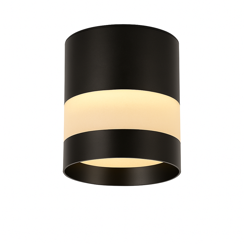 Spot design LED rond avec bande lumineuse Loft