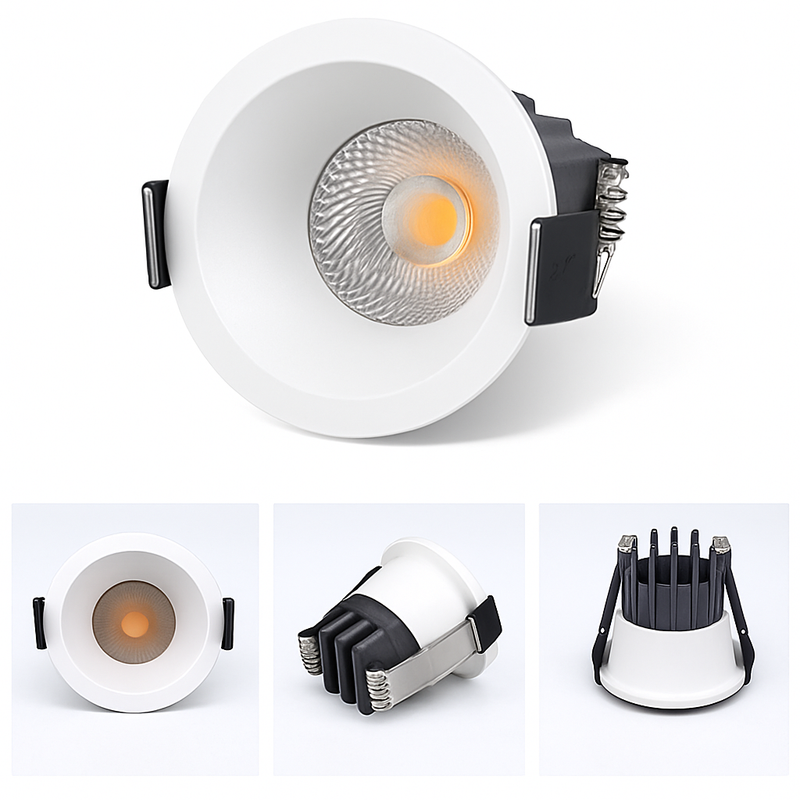 Spot Dimmable LED 3W 5W Anti-éblouissement LED LED éclairage chambre cuisine COB encastré