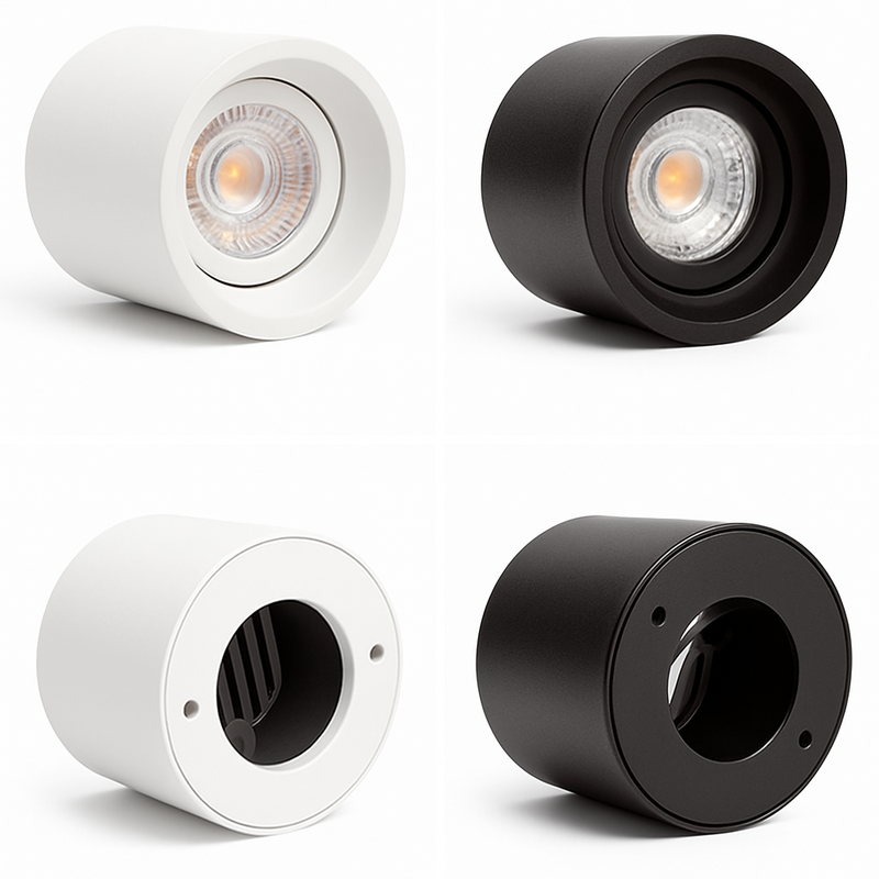 Spot Downlights LED anti-éblouissants montés en Surface 7W9W12W15W20W24W Epistar puce COB Angle réglable