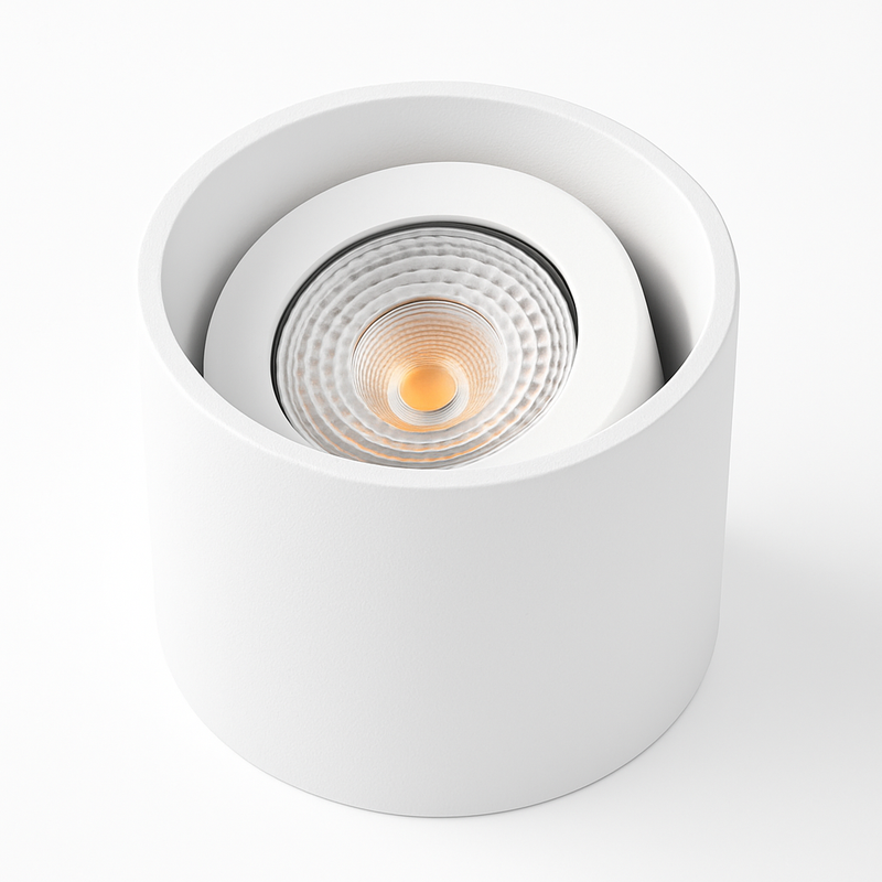 Spot Downlights LED anti-éblouissants montés en Surface 7W9W12W15W20W24W Epistar puce COB Angle réglable