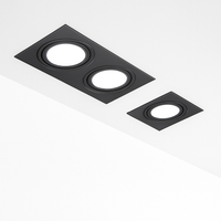 Spot Encastré Double LED Dimmable Downlight COB 7w 12w 15W 30W décoration chambre plafonnier AC 220V panneau LED lumières chambre d'hôtel