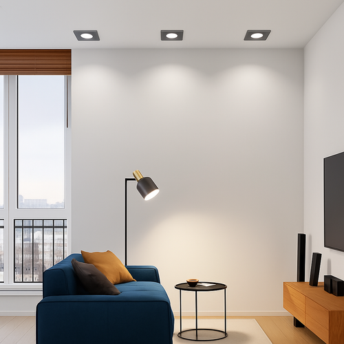 Spot Encastré Double LED Dimmable Downlight COB 7w 12w 15W 30W décoration chambre plafonnier AC 220V panneau LED lumières chambre d'hôtel
