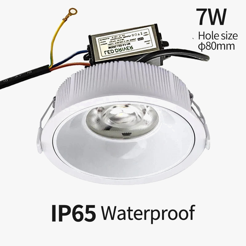 spot encastrable étanche avec éclairage led intégré anti-buée
