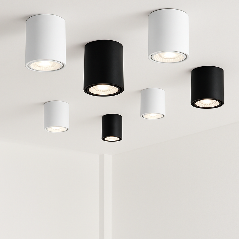 Spot Haute qualité rotatif LED Downlight COB monté en Surface plafonnier puce CREE 24W20W18W15W12W9W Spot réglable AC90-260V