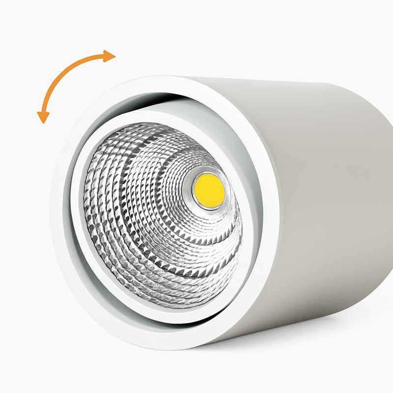 Spot Haute qualité rotatif LED Downlight COB monté en Surface plafonnier puce CREE 24W20W18W15W12W9W Spot réglable AC90-260V