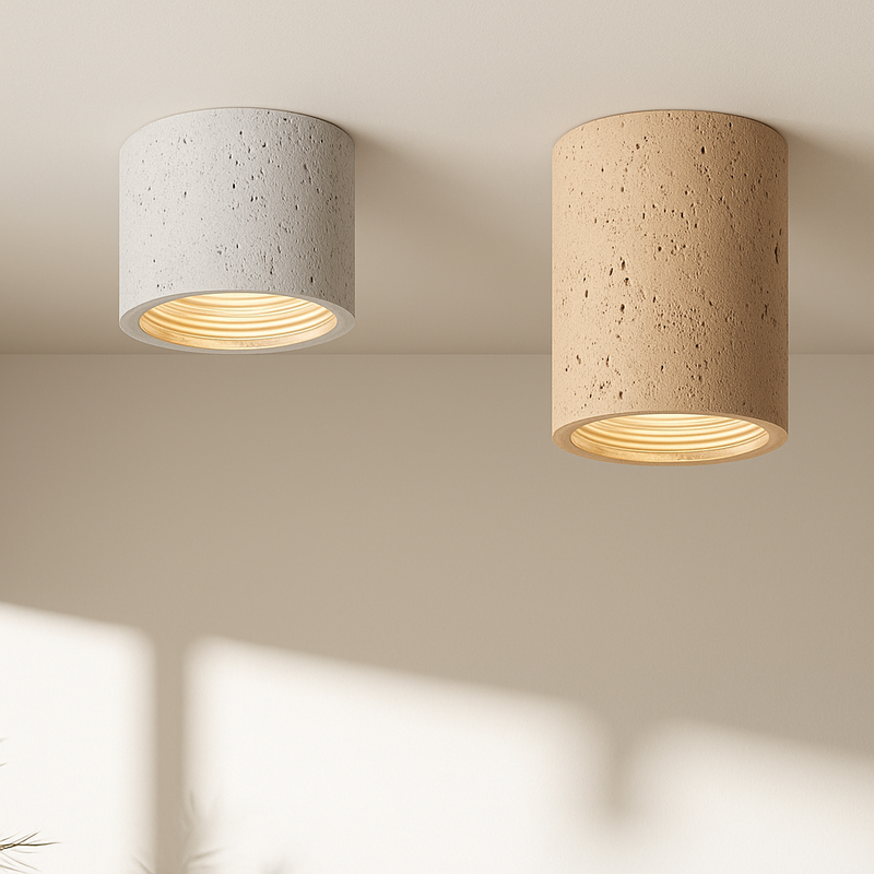 Spot Led Downlight plafonnier monté en Surface wabi-sabi projecteurs ronds couleur terreuse japonais rétro Foco éclairage doux salle